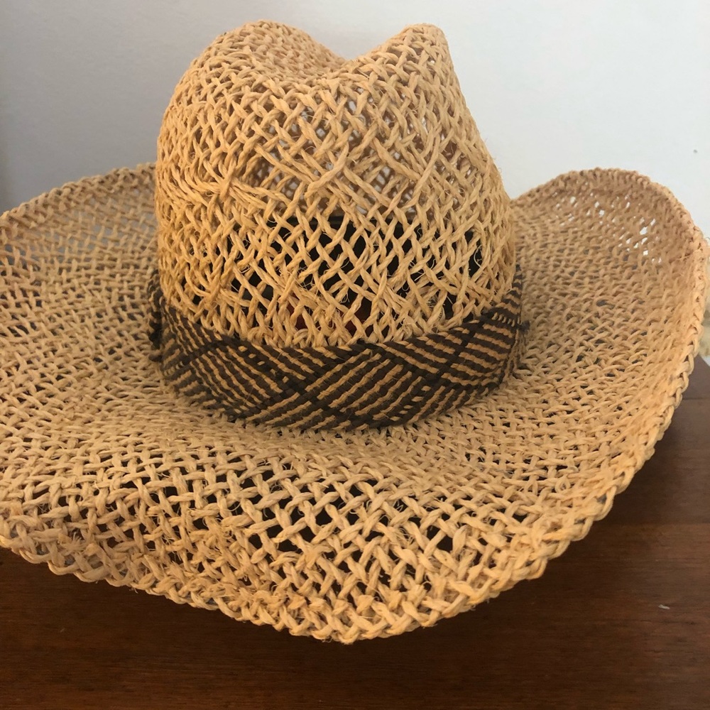 RARE Collector Larry Mahan Collection custom made straw cowboy hat Indio CA